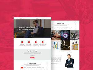 Creative Agency Team Web Landing Page