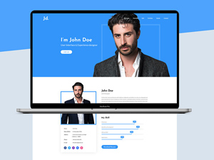 Resume Web Design Template