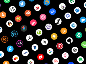 Social Icons For Adobe Xd