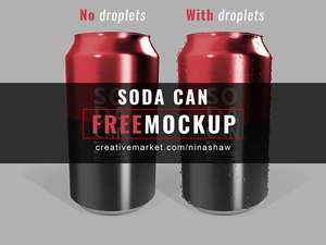 Soda Can Mockup