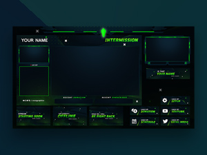 Twitch Stream Overlay Template