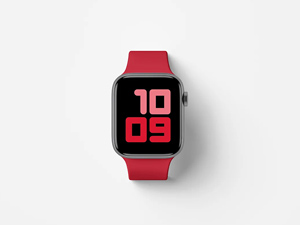 Top View Apple Watch Series 5 Mockup