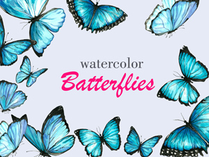 Watercolor Butterfly Collection