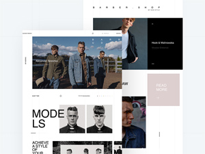 Barbershop Website Template For Adobe Xd
