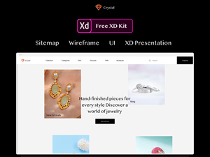 Jewellery Website Template With Wireframes
