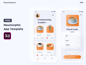 Xd Neumorphic App Template