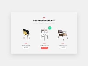 Products Display UI Design