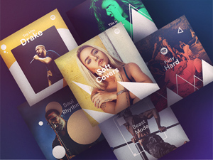 6 Hipster Spotify Playlist Art Concept