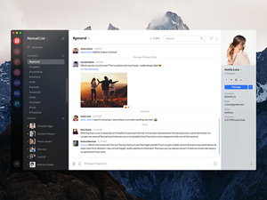Chat Desktop App macOS For Adobe Xd