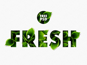 Leaf Text Effect