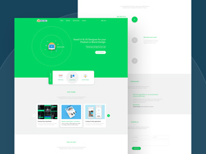 Blender Landing Page Design Concept