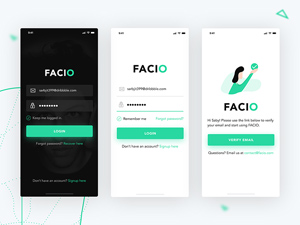 Mobile Login Page Mockups