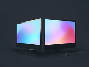 Minimal iMac Pro Mockup