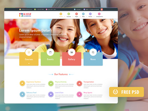 Kidz Website Template