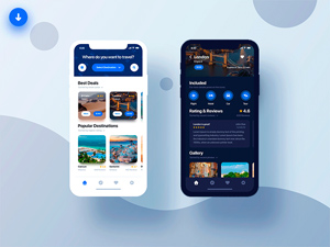 Travel App Light & Dark