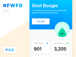 Profile & Dashboard View App Screen