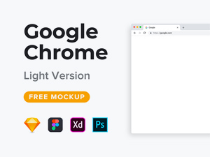 Google Chrome Xd Mockup