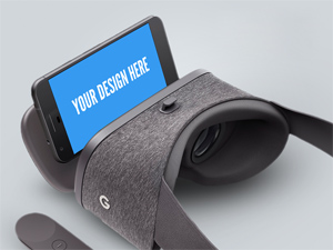 Google VR Daydream Template Mockup