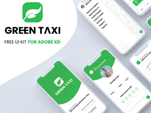Xd UI Kit | Green Taxi