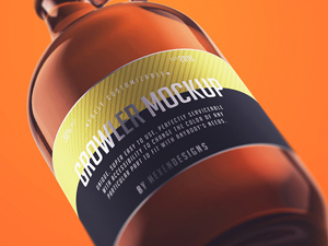 Growler Bottle Mockup