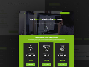 HelpFounders Landing Page