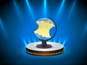 Eaten Apple Globe Effect