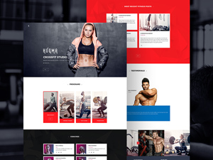 Gym Website Template – Hugma