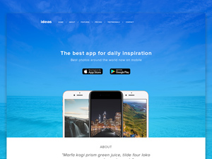 Ideas Website Template Concept