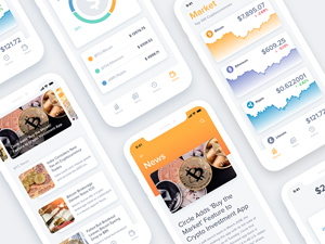 Impekable Bitcoin App For Adobe XD