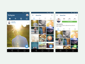 Instagram Template – Material Design