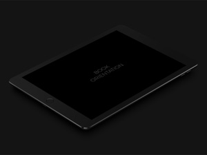 iPad Pro 9.7 Dark Mockup