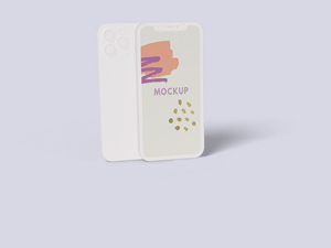 iPhone 12 Clay Mockup