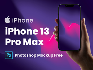 iPhone 13 Pro Max PSD Mockup