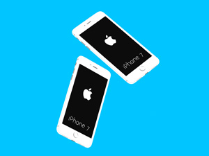 White Iphone 7 Mockups