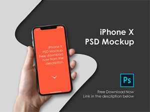 iPhone X PSD Mockup