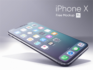 iPhone X Realistic Mockup