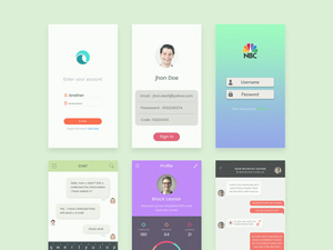 Jobbor App UI kIt