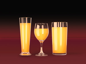 Juice Glasses Mockup