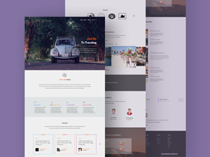 Just Go Away Landing Page