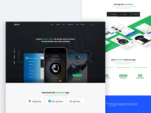 Landr Web & Mobile Template