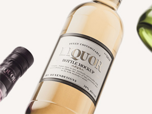 Liquor Bottle Mockup