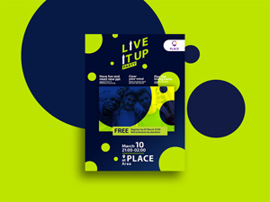 Live It Up A4 Poster