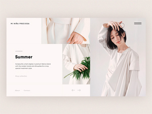 Lookbook Website Page Template