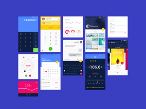 Vibrant Material UI Kit