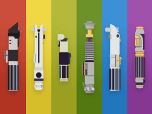 Star Wars Lightsabers Vectors