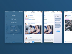 Social Mobile App UI