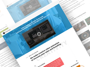 Motion Graphics Web Page Template