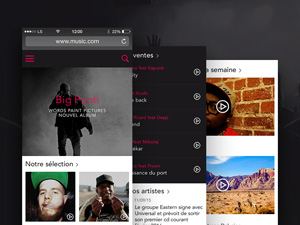 Music Website Mobile Template