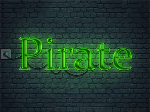 Neon Text Effect For Signs