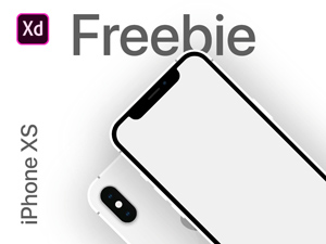 New iPhone XR, XS, XS Max Mockups For Adobe Xd